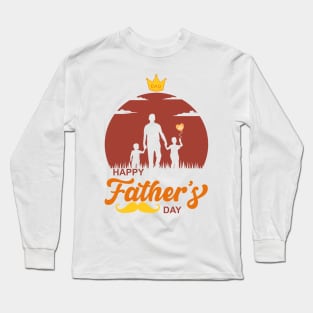 Fatherhood's Enduring Love: Honoring Dads Long Sleeve T-Shirt